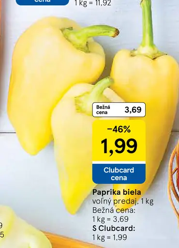 Paprika biela