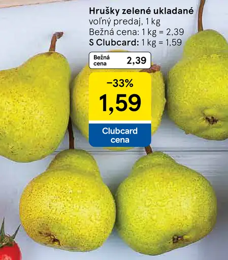 Hrušky zelené