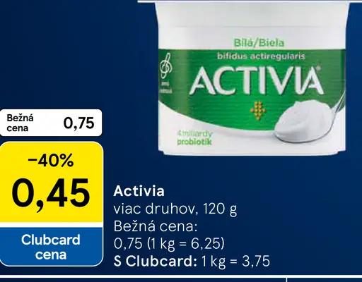 Activia mliečny dezert