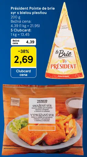 Président Pointe de Brie syr s bielou plesňou