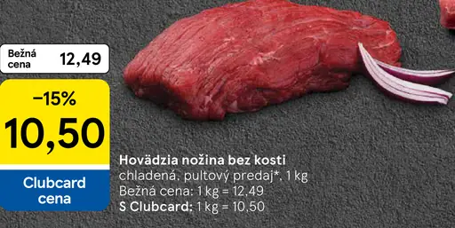 Tesco hovädzia nožina s kosťou osso bucco