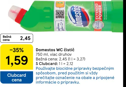 Domestos WC čistič