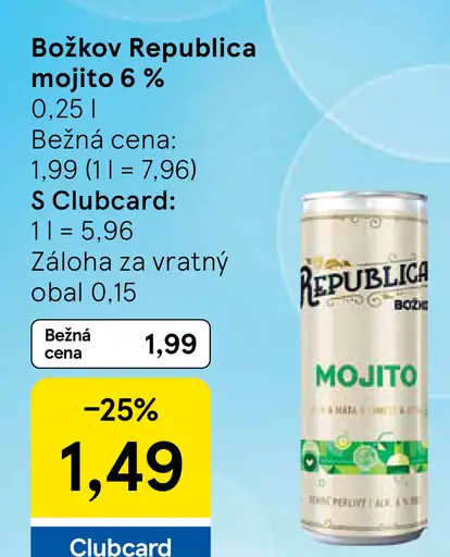 Božkov Republica Mojito 6 %