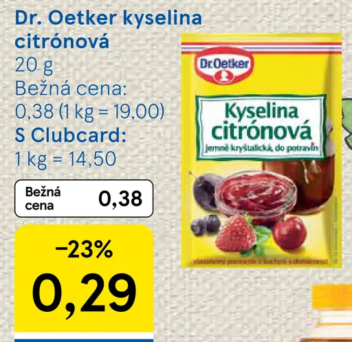 Dr. Oetker Kyselina citrónová