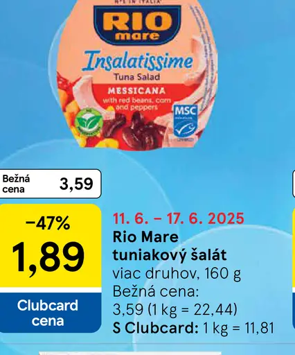 Rio Mare Tuniakový šalát