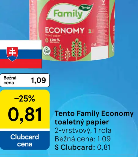 Tento Family Economy toaletný papier