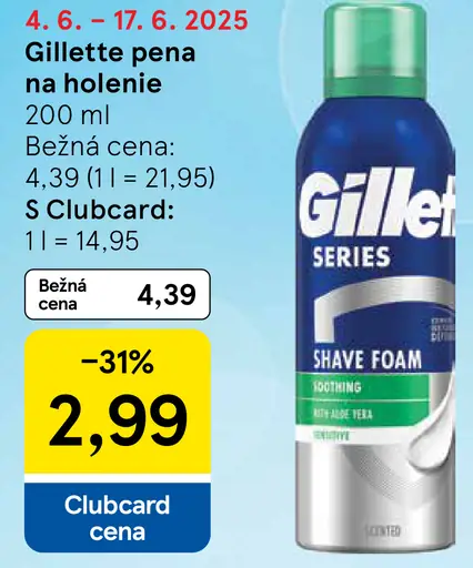 Gillette pena na holenie