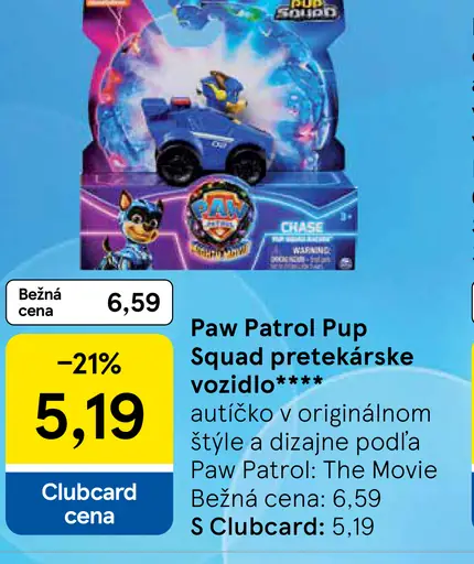 Paw Patrol Pup Squad pretekárske vozidlo
