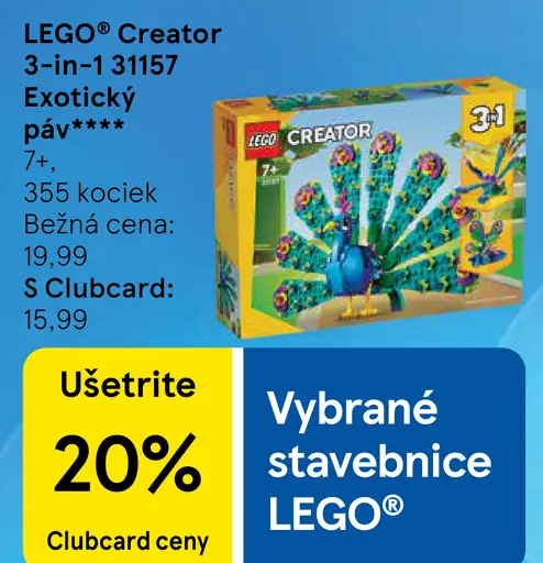 LEGO Creator 3-in-1 31157 Exotický papagáj