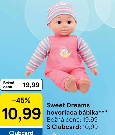 Sweet Dreams hovoriaca bábika