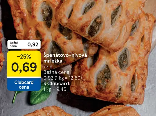 Špenátovo-nivová mriežka