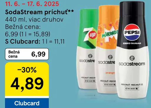 SodaStream príchuť