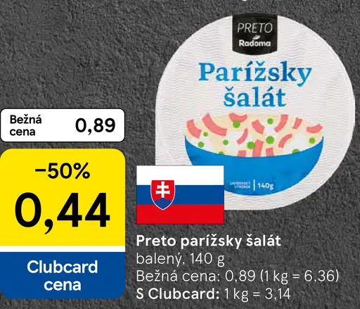Preto parížsky šalát