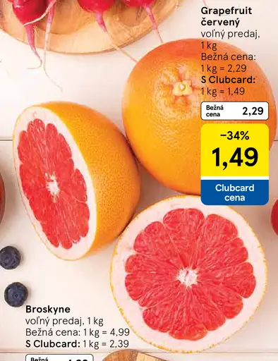 Grapefruit červený