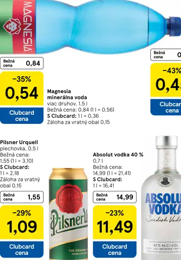 Magnesia Prírodná minerálna voda neperlivá