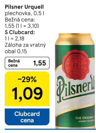 Pilsner Urquell plechovka