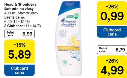 Head & Shoulders šampón na vlasy