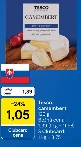 Tesco camembert