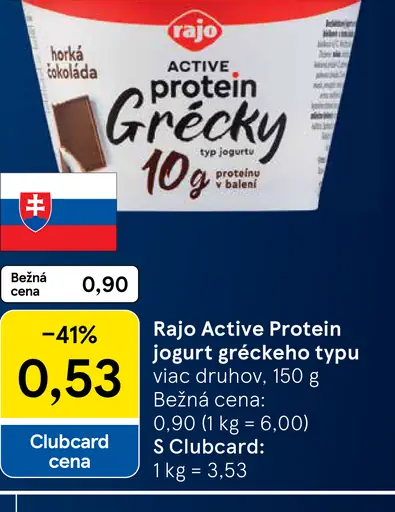 Rajo Active Protein Grécky jogurt