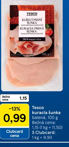 Tesco kuracia šunka