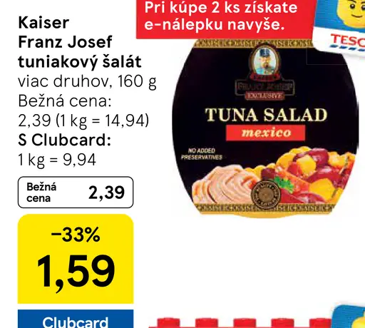 Kaiser Franz Josef tuniakový šalát
