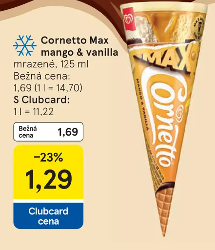 Cornetto Max Mango & Vanilla