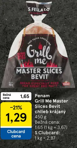 Penam Grill Me Master Slices Bevit chlieb krájaný