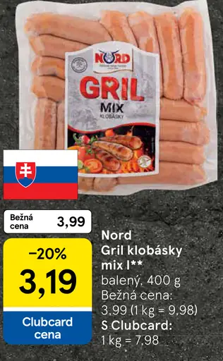 Gril mix klobásky Nord