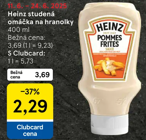 Heinz studená omáčka na hranolky