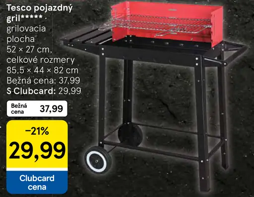 Tesco pojazdný gril