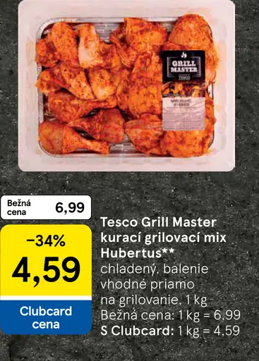Tesco Grill Master kuracie grilovací mix Hubertus