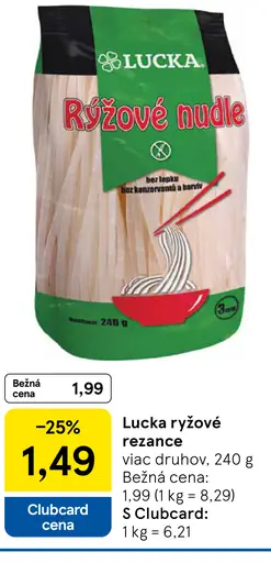 Lucka tenké ryžové rezance