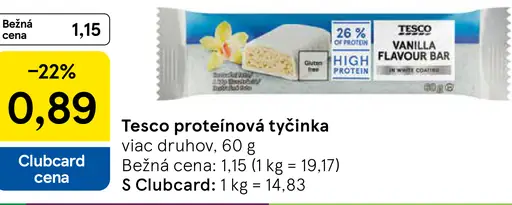 Tesco proteínová tyčinka