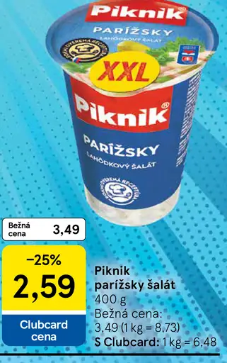 Piknik Parížsky lahôdkový šalát