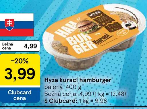 Hyza kurací hamburger