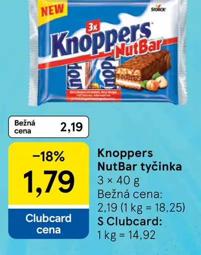 Knoppers NutBar tyčinka
