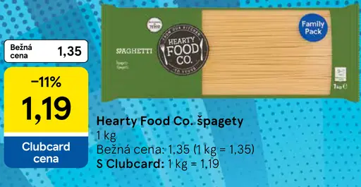 Hearty Food Co. špagety