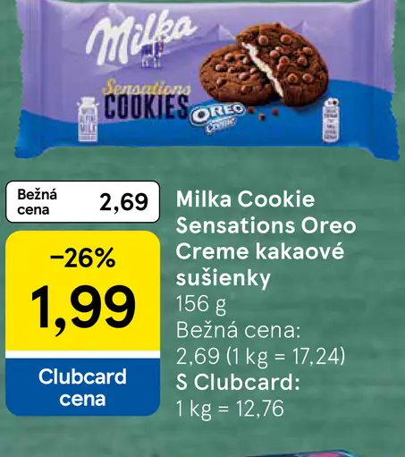 Milka Cookie Sensations Oreo Creme kakaové sušienky