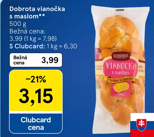Dobrota Vianočka s maslom
