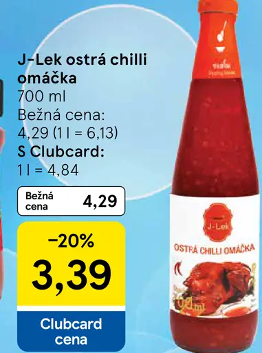 J-Lek ostrá chilli omáčka