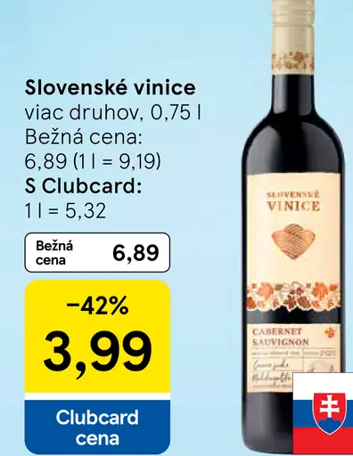 Slovenské vinice Víno