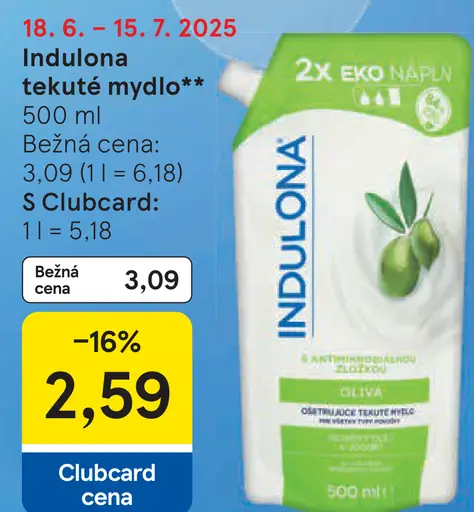 Indulona tekuté mydlo