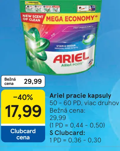 Ariel pracie kapsuly