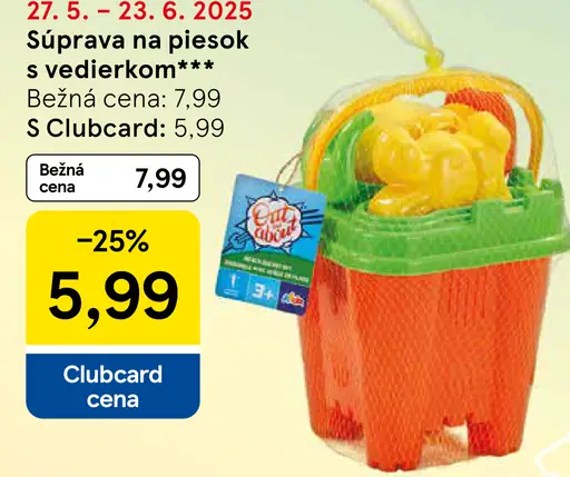 Súprava na piesok s vedierkom