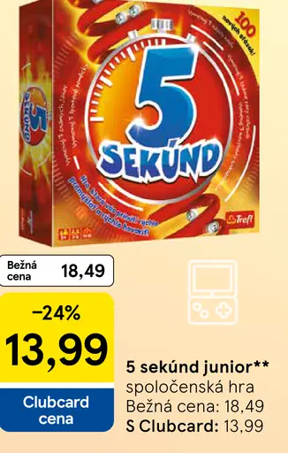 5 sekúnd junior spoločenská hra