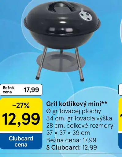 Gril kotlíkový mini