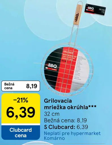 Grilovacia mriežka okrúhla