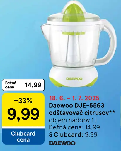 Daewoo DJE-5563 odšťavovač citrusov