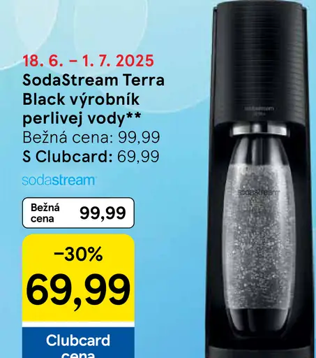 SodaStream Terra Black výrobník perlivej vody