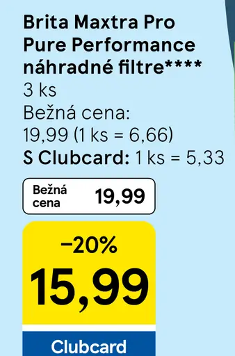 Brita Maxtra Pro Pure Performance náhradné filtre